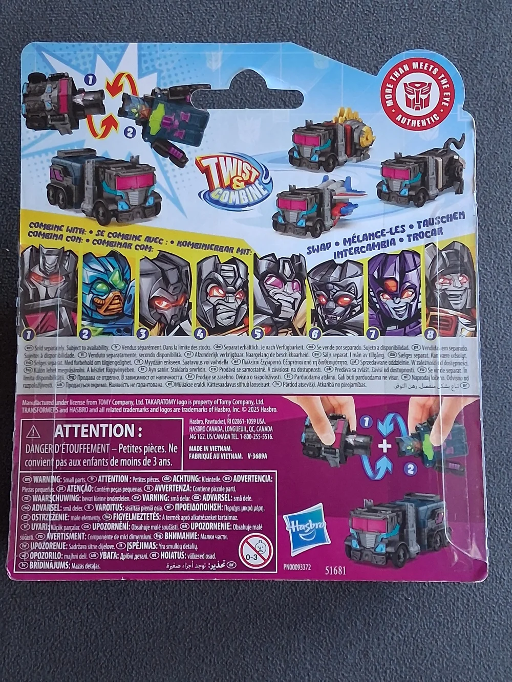 Transformers Kids Twist & Combine Vehicle Toy - Multi-Color